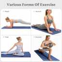 Yoga Mat Non Slip, Pilates Fitness Mats, 72" x 24" Extra Width Thick, Anti-Tear Exercise Mat with Carrying Strap, Workout Mats for Stretching,Yoga Studio,Gym or Home Workouts