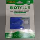 EIOTCLUB Data SIM Card for 360 Days - Compatible with USA Nationwide Networks for Unlocked Security Solar and Hunting Trail Game Cameras IoT Device(USA Coverage, Triple Cut 3-in-1)