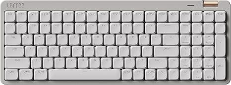 Flow Lite 100 Keys Low Profile Mechanical Keyboard, Swappable Rechargeable Wireless Keyboard with 2.4G Receiver, Bluetooth and Wired Connection for Windows, Mac/Spector Linear Switches (Marble)