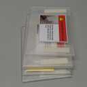 5x7 Acrylic Picture Frame, Pack of 5 Clear Frameless Photo Frames for Wall Mount, No Drilling Floating Hanging Picture Frames with Tape for Home, School, Office