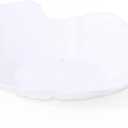 Restaurantware 3.3 Inch Shell Appetizer Plate 100 Disposable Plastic Appetizer Plate - Sturdy Shell-Shaped White Plastic Cocktail Plates Perfect For Serving Amuse Bouche And Hors D'oeuvres
