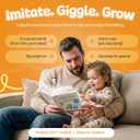 Imitation Book: Interactive & Fun Learn to Talk Board Book For Toddlers Ages 0-4, Written by a Speech Therapist