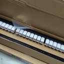Rapink Patch Panel 24 Port Cat6 with White Inline Keystone 10G Support, Pass-Thru Coupler Patch Panel UTP 19-Inch with Removable Back Bar, 1U Network Panel for Cat6, Cat5e, Cat5 Cabling