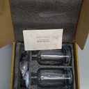 Molimoli Coffee Syrup Dispenser for Coffee Bar, Pump Dispenser, Glass Syrup Bottle w. Upgraded Pump, 16.9 oz 500 ml, Set of 2, Black