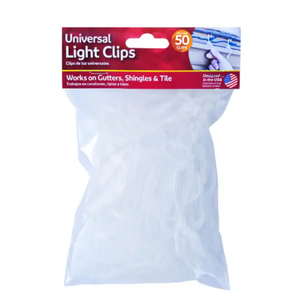 Simple Living Universal Christmas Light Clips - 50 pc Holiday Décor