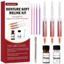 Upper and Lower Denture Soft Reline Kit  Ideal for Loose, Ill-Fitting Dentures | Denture Reline Kit for Custom Fit, Long-Lasting Comfort and Stability