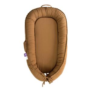 Infant Lounger, Baby Nest Cover for Baby Girls & Boys, Newborn Essentials for Baby 0-12 Months, 100% Cotton Breathable, Portable Travel Bed (Brown, Cotton)