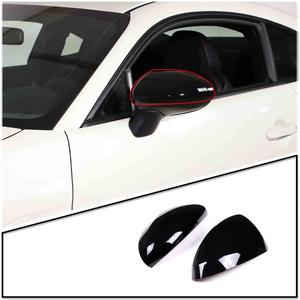 Car Side Mirror Decoration Cover Compatible with Subaru BRZ & Toyota 86 2022,This Rear View Mirrors Cover Cap Cover trim is made of ABS. (Glossy Black)
