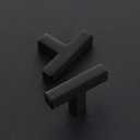 Ravinte 30 Pack Black Square Bar Drawer Handles with Matte Black Finish, Kitchen Cabinet Hardware