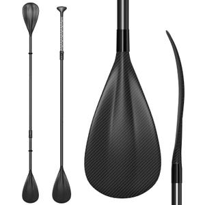 4 Piece SUP Paddle Kayak Telescoping Stand-up Paddleboard Paddles, Adjustable Lightweight Aluminium Shaft 67"- 83"