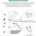 Wearable Breast Pump Accessories Milk Collector Cup Replacement Pump Parts Flange 27mm Compatible with Mommed TSRETE Missaa Mumgaroo S21/S19/S18 Pump, Bonus 1pcs Duckbill Valve&Silicone Diaphragm
