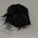 Black Hair Extensions, 20 Inches Soft Synthetic Curly Hair Extensions Clip ins (Color: Black)