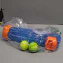 Nerf Dog Tennis Ball Blaster Dog Toy Gift Set, Tennis Ball Dog Fetch Toy Launches up to 50 ft, Dog Ball Thrower for All Breeds Includes Translucent Blue Tennis Ball Launcher and 3 Dog Tennis Balls (4 Piece Set)