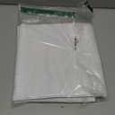 RYB HOME White 100% Blackout Curtains, Short Thermal Insulated Heat & UV Blocking Total Room Darkening Privacy Drapes for Small Window, Width 42 by Length 45, White, 2 Panels