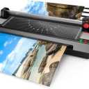Laminator Machine for A3/A4/A6, YE381 13inch Thermal & Cold Laminating Machine for Home Office School Teacher Use with 50 Pouches, Paper Trimmer and Corner Rounder