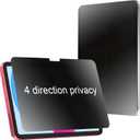 2 x 360 Degree Matte Privacy Screen Protector for iPad 2022 Anti-Glare Anti-Spy 4 Sides Anti-Peeping Soft Film for iPad 10th 10.9 inch