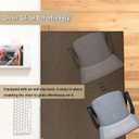 Office Chair Mat for Hardwood Floor, 59 x 48 inches Heavy Duty Rattan-Like Woven Desk Chair Mat, Non-Slip Floors Protector for Computer Chair