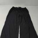 Women's Wide Leg Linen Pants High Waisted Flowy Palazzo Pants Lounge Loose Casual Work Pants Trousers Pockets (XL)