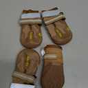 QUMY Dog Shoes for Large Dogs, Medium Dog Boots & Paw Protectors for Winter Snowy Day, Summer Hot Pavement, Water-Resistant in Rainy Weather, Outdoor Walking, Indoor Hardfloors Skid-Resistant Sole (Size 1: 1.8''x2.3''(W*L) (Pack of 4))