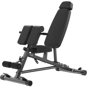 OLIXIS Adjustable Weight Bench, 660 LBS Foldable Workout Bench Press | Heavy Duty Chest Press Machine with Hyper Back Extension & 2 Wheels, for Flat Incline Decline Sit Up for Home Gym