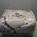 VK VK·LIVING Machine Washable Rug 9'x12' Vintage Design Washable Area Rugs with Non Slip Rugs for Living Room Bedroom Traditional Woven Rug Carprt Stain Resistant, Dining Office Boho Rug, Brown&Black