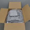 JOYMOOP Mop and Bucket with Wringer Set, Flat Squeeze Mop Flat Head, Dust Mops for Wall Cleaner with Long Handle, Hands-Free Microfiber Mops for Floor Cleaning - White (Large White Bucket #2 + 60" Flat Mop + 4 Pads)