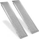 Ruedamann 2PC 4FT x 9" Wider Aluminum Shed Ramps, Loading Ramps for Lawn Mower, Riding Mowers, Bicycles, Motorcycles, UTV, ATV ramp for Trailer Shed, 880 lbs Capacity