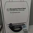 KOHLER Stonewood Quiet-Close, Elongated Toilet Seat Soft Close, Durable Wood, Easy Installation, Universal Fit, Home Essentials, White Finish, K-20466-0