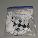 2 Packs Black and White Checkered Flags Race Car Driver Flag Theme Party Birthday Decorations Bbq Bar Hanging Accessories 60 Feet 48 Flags