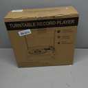 Vinyl Record Player with Speakers Vintage Turntable for Vinyls Records Belt-Driven Turn Table Support 3-Speed, Wireless Playback, Headphone, AUX-in, RCA Line LP Phonograph for Sound Enjoyment Black