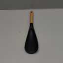 Cooking Spoon for Nonstick Cookwares, VOVOLY Silicone Spoon for Mixing, Scoop, and Scrape, Black, 11.4''