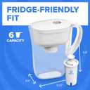 Brita Metro Water Filter Pitcher with SmartLight Change Indicator, BPA-Free, Replaces 1,800 Plastic Water Bottles a Year, Lasts Two Months, Includes 1 Filter, Small - 6-Cup Capacity, White