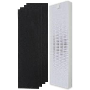 PUREBURG YY350 Replacement True HEPA Filter Kit Compatible with Lasko LP300 and LP450 Air Purifiers, Part Number YY350,H13 4 Activated carbon Pre-Filters Air Clean Dust VOCs Odor