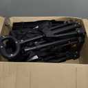 Collapsible Wagon Cart with Wheels Foldable - Folding Utility Heavy Duty Wagons Carts for Grocery Sports Garden Shopping Camping Wheelbarrows (Black, 90L)