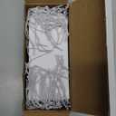 White Shipping Tags with Elastic String - Coideal 60 Pcs Blank Paper Hang Tags Attached Reinforced Hole Strung Cardstock for Labeling Price Inventory Luggage 4 3/4" x 2 3/8"