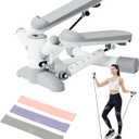 POWER ABS™ Twist Stair Stepper for Home, V-Shaped Twist Mini Stair Stepper, Fitness Stepper Machine, Exercise Stepper with Resistance Bands, Steppers for Exercise at Home