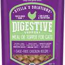 Stella & Chewy's Stellas Solutions Digestive Boost Cage-Free Chicken Dinner Mixer Freeze-Dried Raw, Protein Rich, Grain Free Cat Food 7.5 oz Bag (7.5 Ounce (Pack of 1))