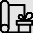 BIOBROWN Vintage Christmas Wrapping Paper Jumbo Roll with Trim Ribbon 30 Inch X 40 Feet (100 sq. ft. ttl.) Holiday News Papers Design Perfect for Christmas, Party, Xmas, Holiday Gift Wrap