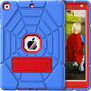 Grifobes for iPad 9th Generation Case, for iPad 8th/7th Generation Case 2021/2020/2019, Heavy Duty Rugged Protective 10.2" Cover with Stand for iPad 9 8 7 Gen 10.2 inch Kid Boy (Blue+Red)