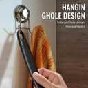 Silicone Back Scrubber for Shower, 17in Lengthen Long Handle Body Brush, Double Sided Shower Brush for Shower Exfoliating and Massage Can Produce Rich Foam, Long Handle Back Scrubber for Men
