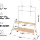 Mobile TV Stand on Wheels for 32-90 Inch TVs