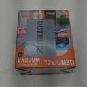Vacuum Storage Bags Jumbo (12 x Jumbo),Plastic Packaging Bags,Space Saver Sealer Compression Bags for Blankets, Comforters, Pillows, Bedding,Clothes Storage
