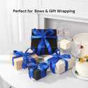 2 x Royal Blue Satin Ribbon 1 Inch x 50 Yards Double Faced Ribbon for Boy Gift Wrap, Graduation & Decorations