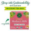 Traditional Medicinals Organic, Mother's Milk Tea - Supports Breastfeeding & Lactation with Fennel and Fenugreek - Kosher, Non-GMO, Caffeine-Free, Compostable - 48 Tea Bags (EXP 01/20/28)
