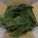 2 Pcs Christmas Garland with Lights 6 Ft, Real Touch Norfolk Pine Garland for Mantle, Christmas Decorations Indoor Outdoor for Wall Fireplace, Faux Greenery Cedar Garland Realistic for Table Decor