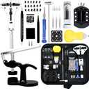 Watch Repair Kit, GLDCAPA Professional Watch Battery Replacement Kit, Watch Repair Tools with Carrying Case, Watch Link Removal Tool Kit, Watch Case Opener, Watch Press Set