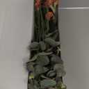 WILD WORKS Artificial Chrysanthemum Flowers, 10 Stems Faux Silk Pompon Mum Balls with Bendable Stems, Fall Wedding Centerpieces Decor, DIY Bouquet Fillers(Burnt Orange)