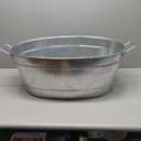 Achla Designs C-55 Large Galvanized Steel Metal Oval tub