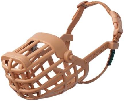 Baskerville Classic Basket Muzzle - Dog can Pant and Drink, Prevents Biting and Food Waste Scavenging, Strong TPR, Ideal for Longer Nosed Dogs, Breathable Dog Training Muzzle for Large Dogs (Size 9)