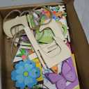 Ziliny 22 Pcs Hello Spring Tiered Tray Decor Easter Vintage Colorful Flower Butterfly Gnome Boots Wooden Centerpiece Signs with LED String Spring Easter Wooden Sign for Home Farmhouse Rustic Decor